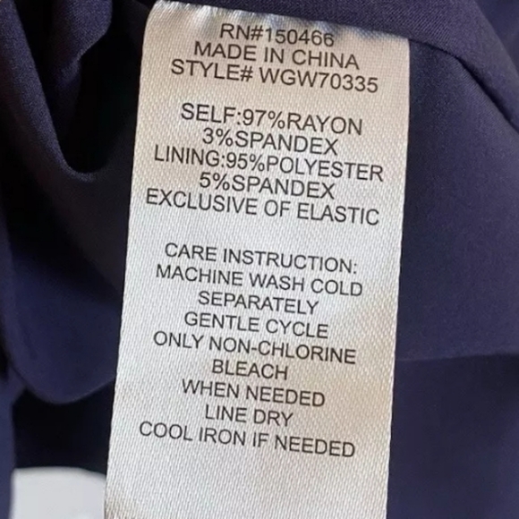 NWT 41 Hawthorn Navy White Polka Dot Dress Size 3x Scalloped Neckline Pockets - Picture 5 of 6